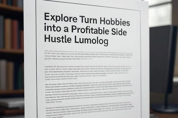 Explore Turn Hobbies into a Profitable Side Hustle Lumolog