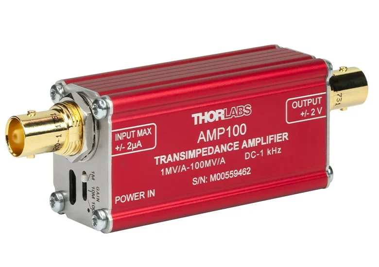 AMP100 Transimpedance Amplifier: Precision Current-to-Voltage Conversion